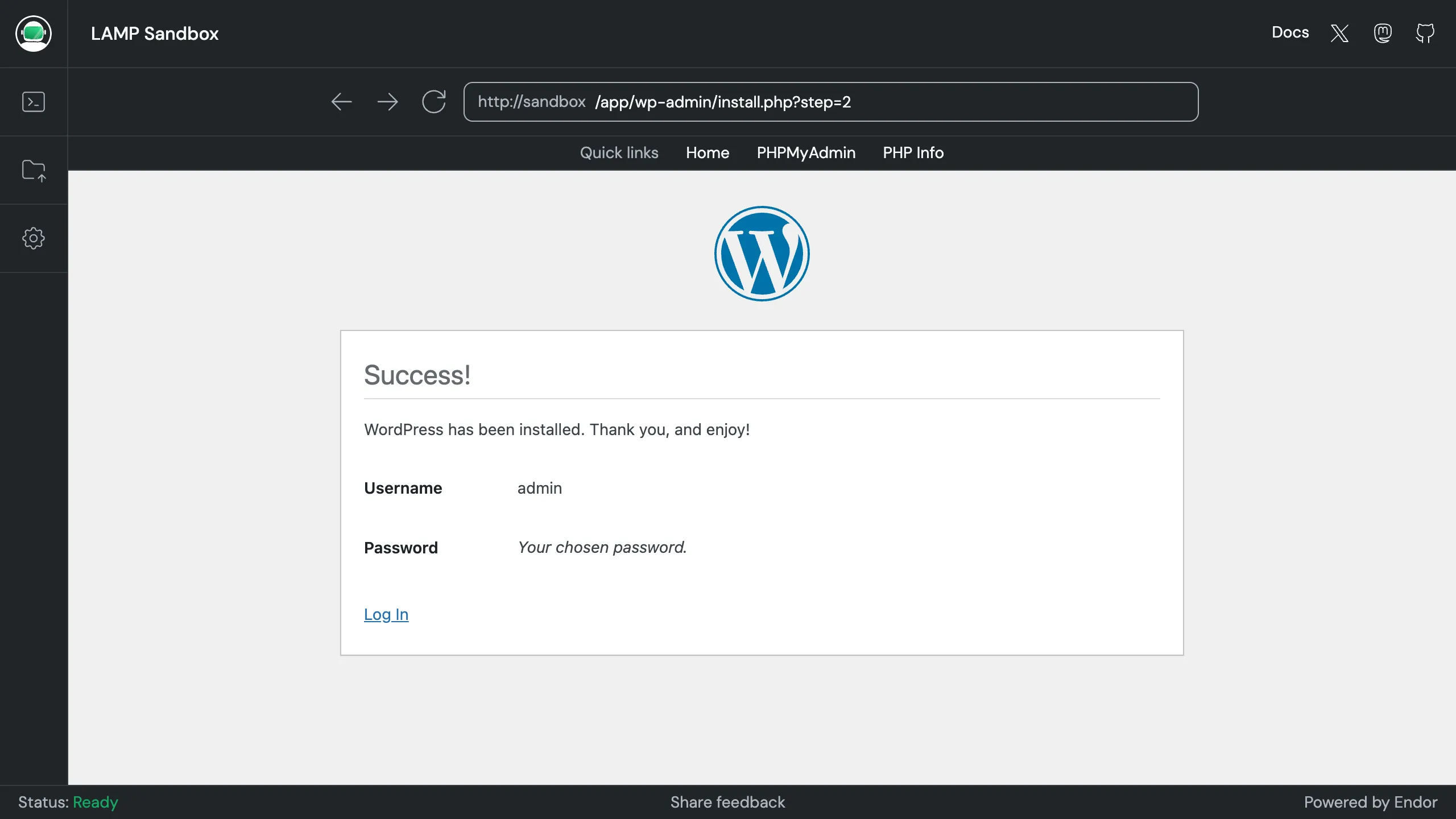 WordPress setup 4